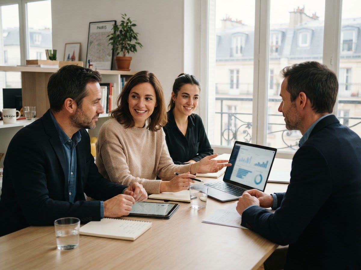 Fructify équipe travaillant sur l'analyse de données financières